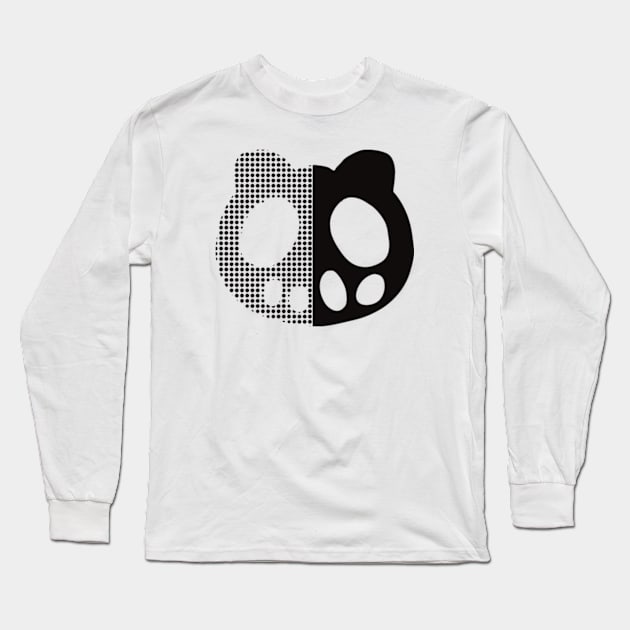 C CONTROL - The Money and Soul of Possibility - Kimimaro Yoga Hoodie Logo Design (Black Graphic in Half Solid and Half Halftone) Long Sleeve T-Shirt by Animangapoi